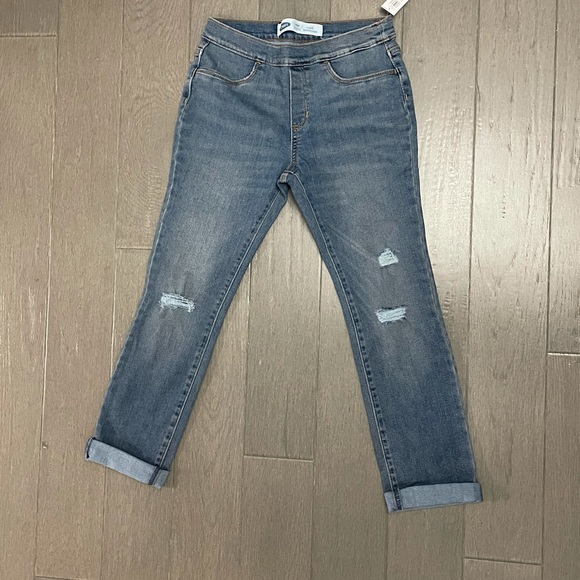 Girls ripped denim/jeans - Picture 1 of 2